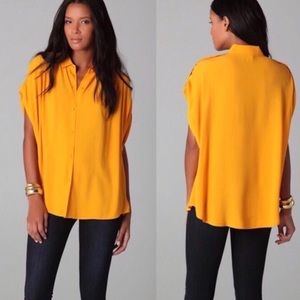 Diane Von Furstenberg Karin Oversized Blouse Top M